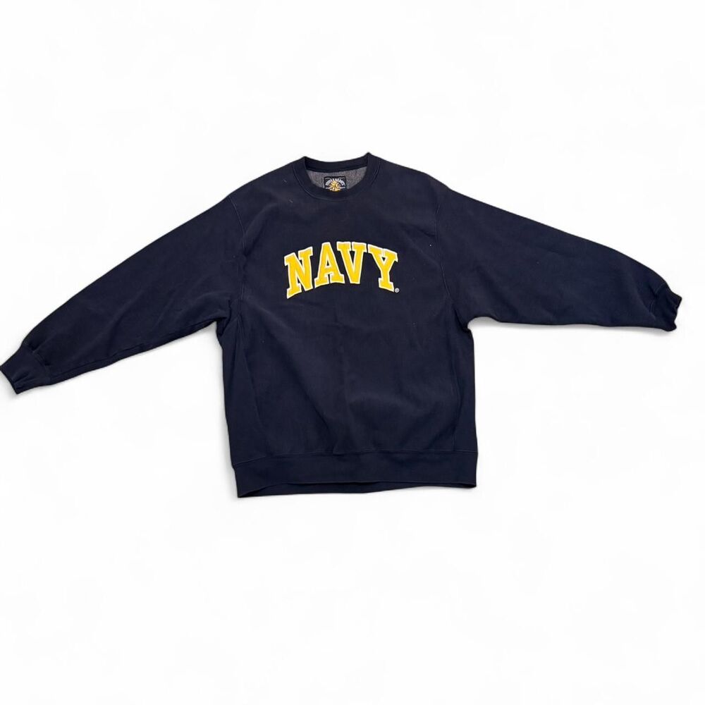 Steve-barry-s Men's Navy and Blue Sweatshirt